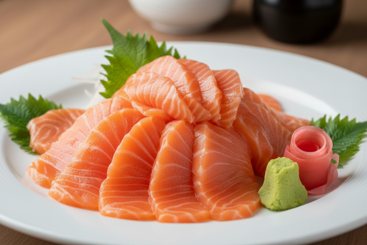 igual pero sashimis mas abundantes